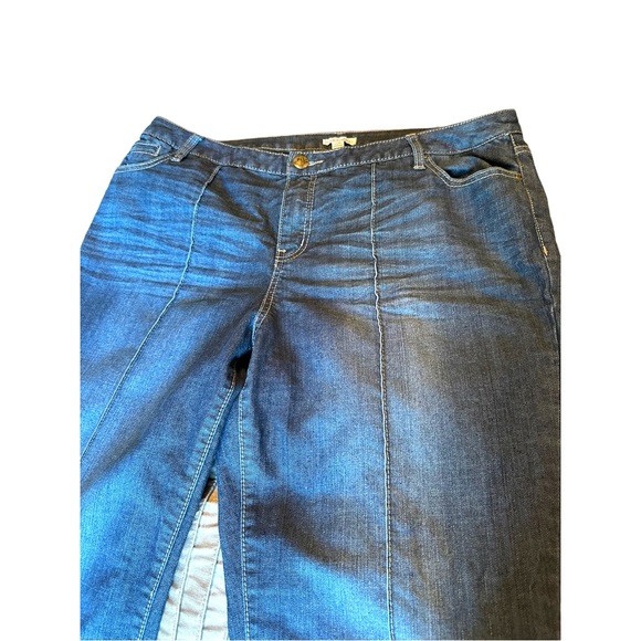 Fashion Bug Jeans Fashion Bug Wide Leg Jeans With Seams Down